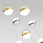 Люстра каскадная с 9-ю подвесами бронза и никель Peggy Futura lamp варинант исполнения - 3 | Loft Concept в Перми