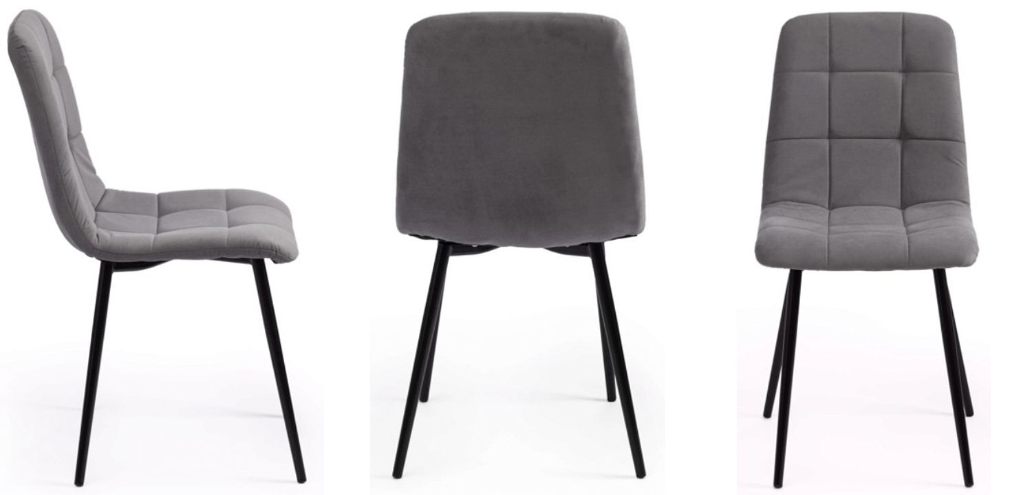 Стул Nancy Velour Grey Chair Стул Nancy Velour Grey Chair - Loft-Concept в Перми