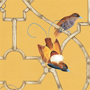 Обои ручная роспись Paradise Trellis Yellow