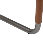 Стул мягкий с обивкой из рогожки и экокожи Contrasting Performance варинант исполнения - 4 | Loft Concept в Перми