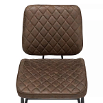 Стул с темно-коричневой обивкой из экокожи Benderson варинант исполнения - 5 | Loft Concept в Перми