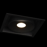 Встраиваемый спот светодиодный черного цвета квадратной формы из металла Pure Square варинант исполнения - 3 | Loft Concept в Перми