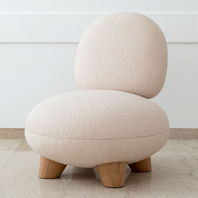 Кресло Инь Белый Коричневый в Перми | Loft Concept 