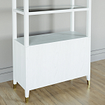 Стеллаж со стеклянными полками Elsa Dreams White варинант исполнения - 7 | Loft Concept в Перми