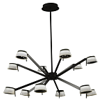 Люстра черного цвета на штанге Noir Supernova варинант исполнения - 2 | Loft Concept в Перми