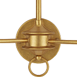 Бра настенное золотого цвета в форме подсвечника Graceful Smoothness варинант исполнения - 1 | Loft Concept в Перми