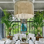 Люстра белая плетеная с кисточками Boho Tassel Chandelier варинант исполнения - 3 | Loft Concept в Перми