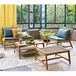 Садовый 2-х местный диван с каркасом из акации Green варинант исполнения - 5 | Loft Concept в Перми