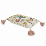 Чехол на подушку с кисточками и вышивкой птиц Ethnic mix Birds Rect варинант исполнения - 1 | Loft Concept в Перми