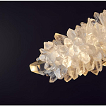 Люстра линейная светодиодная из необработанных кристаллов Mountain Comet варинант исполнения - 2 | Loft Concept в Перми