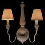 Бра с двумя конусовидными тканевыми абажурами Neighborhood варинант исполнения - 2 | Loft Concept в Перми