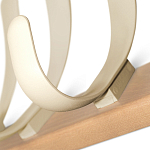 Вешалка настенная с 4-мя бежевыми крючками из пластика Curves Hangers варинант исполнения - 2 | Loft Concept в Перми