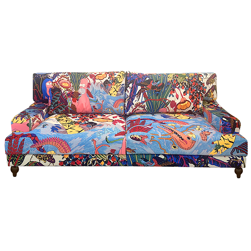 Премиальный Акцентный Диван Simpsons in Paradise Pop Art Sofa Мульти в Перми | Loft Concept 