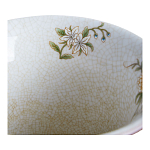 Ваза из голубого фарфора с бронзовыми элементами Blue Garden варинант исполнения - 3 | Loft Concept в Перми