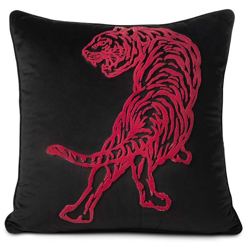 Подушка Pillow Fera Left Черный Золотой Розовый в Перми | Loft Concept 