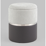 Пуф Mauldine с ящиком серо-черный с экокожей варинант исполнения - 1 | Loft Concept в Перми