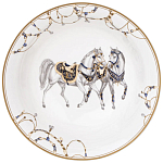 Сервиз обеденный из фарфора с изображением лошадей на 6 персон 23 предмета Porcelain Horse Set варинант исполнения - 6 | Loft Concept в Перми