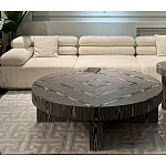 Столик журнальный круглый с полосатым узором Zebroids варинант исполнения - 5 | Loft Concept в Перми