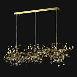 Люстра подвесная из трех частей с металлическими круглыми элементами Terzani Argent варинант исполнения - 4 | Loft Concept в Перми