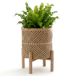 Кашпо на ножках из бамбука Bamboo Decor варинант исполнения - 8 | Loft Concept в Перми