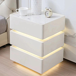 Умная прикроватная тумба с беспроводной зарядкой и подсветкой Smart Bedside Table варинант исполнения - 4 | Loft Concept в Перми