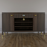 Комод-буфет Elsa Dreams Walnut с открытыми полками   варинант исполнения - 5 | Loft Concept в Перми