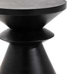 Черный приставной столик из массива AMORPHOUS варинант исполнения - 2 | Loft Concept в Перми