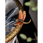 Чаша из прозрачного стекла с бронзовым рельефным ободком Eden Garden варинант исполнения - 6 | Loft Concept в Перми