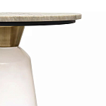 Кофейный столик с прозрачным основанием и столешницей с мраморным узором Transparent Base варинант исполнения - 2 | Loft Concept в Перми