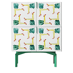 Тумба  с рисунком ShortT Pina Colada Green варинант исполнения - 1 | Loft Concept в Перми