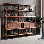 Стеллаж в гостиную для книг Moon Walnut Furniture варинант исполнения - 1 | Loft Concept в Перми