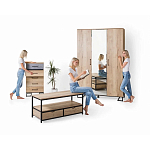 Комод с 3-мя ящиками в стиле лофт Urban Style Space варинант исполнения - 6 | Loft Concept в Перми