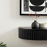 Прикроватный подвесной столик с ящиком черный Bedside Hanging Table варинант исполнения - 5 | Loft Concept в Перми