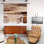 Тканый вручную монументальный настенный гобелен Earth Flow варинант исполнения - 4 | Loft Concept в Перми