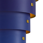 Подвесной светильник фигурный синий из 4-х широких колец Alternating Rings варинант исполнения - 2 | Loft Concept в Перми