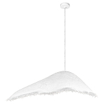 Подвесной светильник с асимметричным волнообразным абажуром и фактурной бахромой по краю Tactile Line варинант исполнения - 12 | Loft Concept в Перми