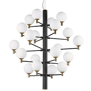 Люстра Italian Globe Abstraction Light White and Black 20