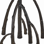 Торшер с цилиндрическим абажуром на каркасе в виде корня растения Curling Light варинант исполнения - 3 | Loft Concept в Перми