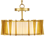 Потолочный светильник круглый с каркасом в форме треугольников и тканевым абажуром Brutal Light варинант исполнения - 1 | Loft Concept в Перми