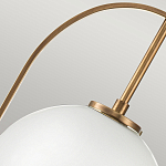 Подвесной светильник с белым плафоном в форме шара в арочной подвеске Hinkley варинант исполнения - 17 | Loft Concept в Перми