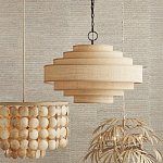 Люстра с каскадом из круглых декоративных элементов Texture Discs варинант исполнения - 4 | Loft Concept в Перми