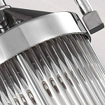 Подвесной светильник цвета хром с рифленым стеклянным цилиндрическим плафоном в современном стиле Feiss варинант исполнения - 5 | Loft Concept в Перми