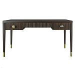 Письменный стол Elsa Dreams Walnut Шпон дерево с двумя ящиками варинант исполнения - 5 | Loft Concept в Перми