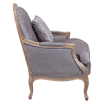 Кресло Ava Classical Armchair brown and grey velour варинант исполнения - 2 | Loft Concept в Перми