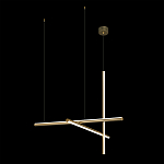 Люстра с 3-мя  пересекающимися цилиндрическими плафонами на тонких тросах Trumpet tube варинант исполнения - 3 | Loft Concept в Перми