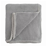 Плед из хлопка серого цвета Waffle Comfort варинант исполнения - 1 | Loft Concept в Перми