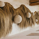 Большая дизайнерская Инсталляция из соломы RAFFIA Installation  варинант исполнения - 4 | Loft Concept в Перми