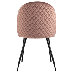 Мягкий стул в велюре пыльно-розового цвета Miruna Chair варинант исполнения - 3 | Loft Concept в Перми