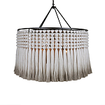 Люстра серая плетеная с кисточками Boho Tassel Chandelier варинант исполнения - 1 | Loft Concept в Перми