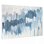 Панно декоративное с ручной росписью Blue Strokes варинант исполнения - 1 | Loft Concept в Перми